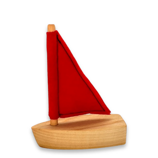 Mini Wooden Sailboat