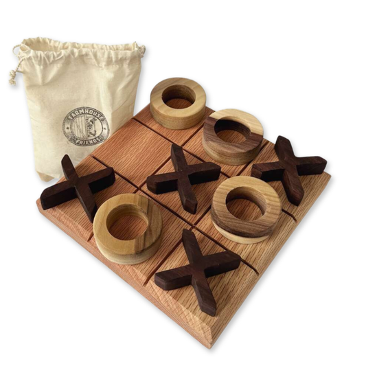 Wooden Tic Tac Toe Game