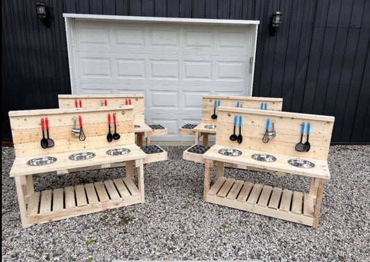 Spruce Large Mud Kitchen with Muffin Tin Add-On