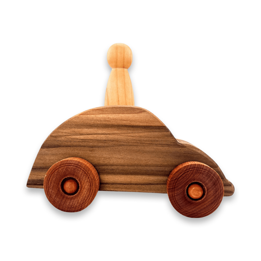 Wooden One-Person Car