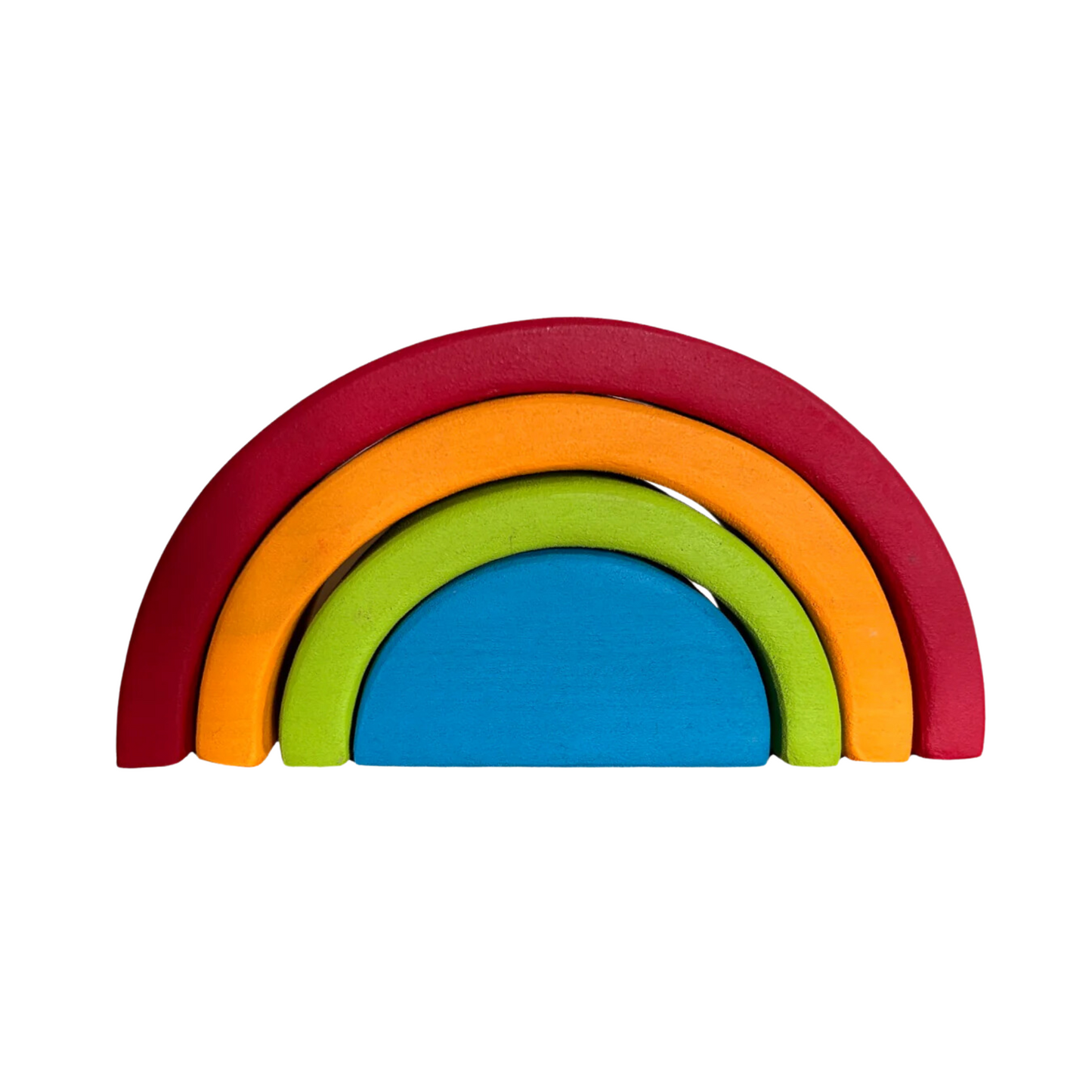 Hand-Painted Wooden Rainbows