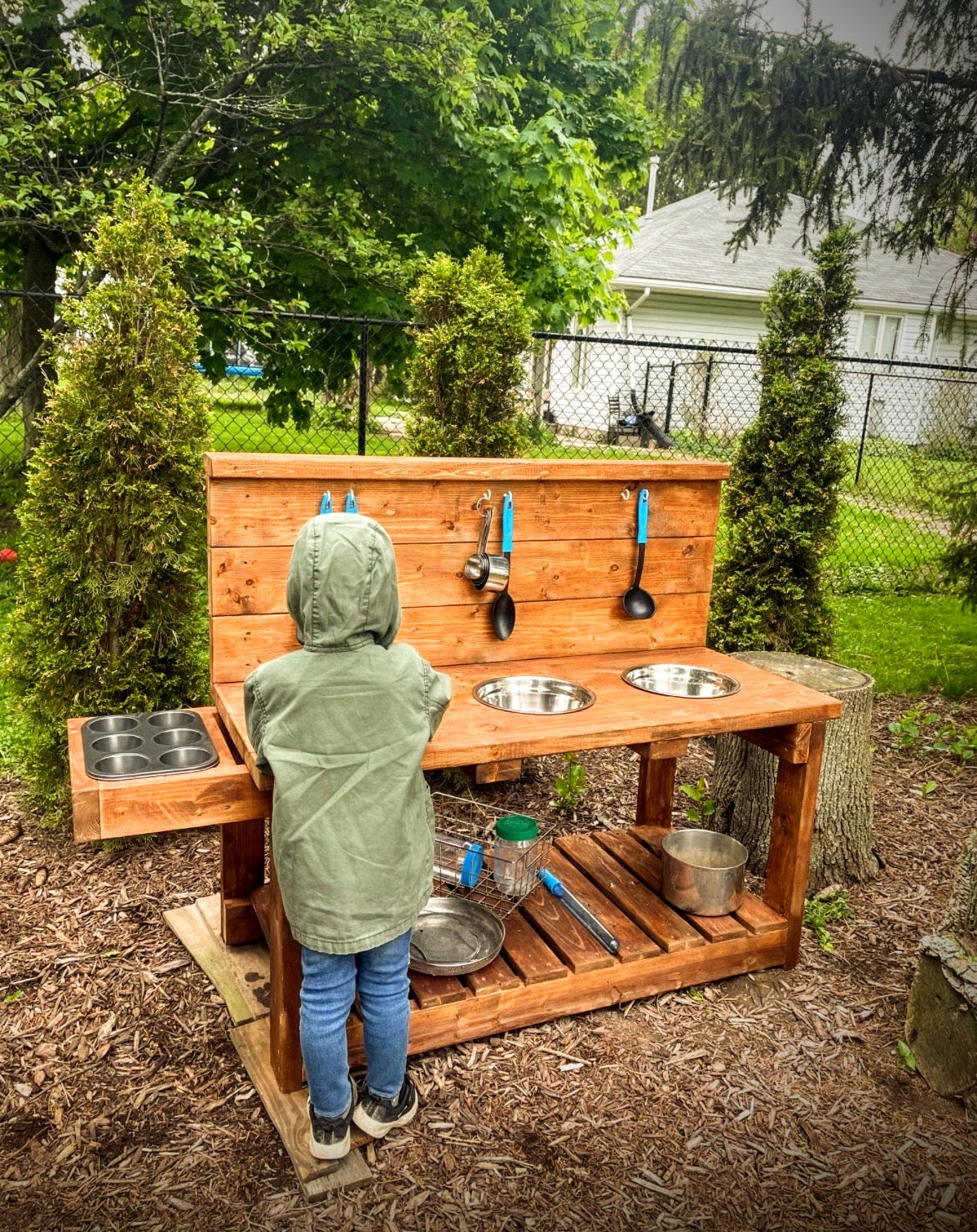 Large Mud Kitchen with Muffin Tin